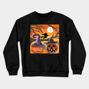 Funny Halloween Pumpkin Crewneck Sweatshirt